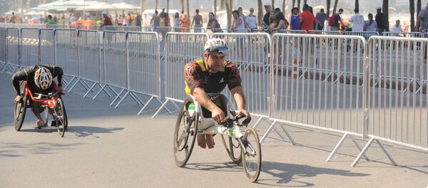 Copacabana recebeu eventos-teste de triatlo e paratriatlo no último final de semana - Sputnik Brasil