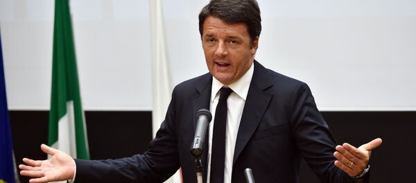 Primeiro-ministro italiano Matteo Renzi - Sputnik Brasil