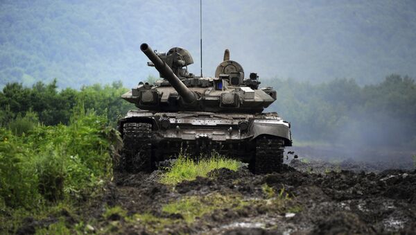 Tanque russo na Ossétia do Sul (foto de arquivo) - Sputnik Brasil