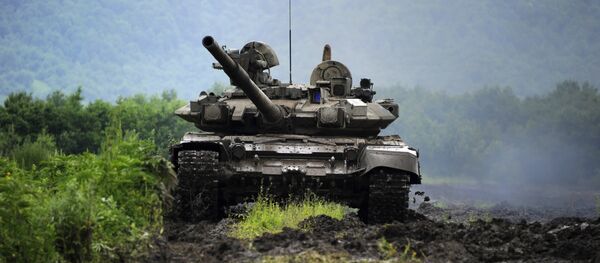 Tanque russo na Ossétia do Sul (foto de arquivo) - Sputnik Brasil