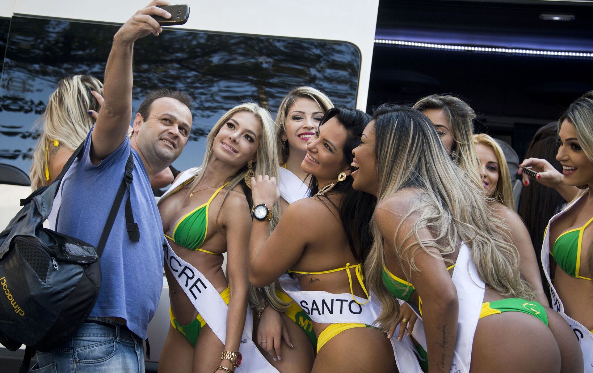 Modelo americana lança desafio às bonitonas brasileiras de Miss Bumbum 2017  (FOTOS) - 01.07.2017, Sputnik Brasil