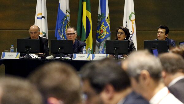 Reunião da Comissão de Coordenação do COI para os Jogos Rio-2016 no Rio de Janeiro, em 10 de agosto de 2015 - Sputnik Brasil