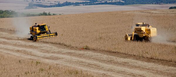 Colheita de soja no Brasil. - Sputnik Brasil