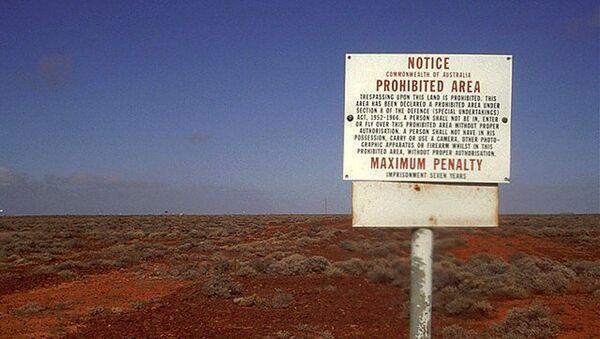 A zona proibida no polígono Woomera na Austrália - Sputnik Brasil