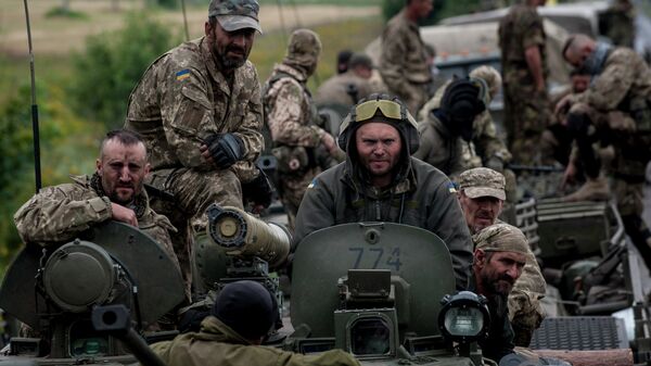 Militares ucranianos em Donbass - Sputnik Brasil
