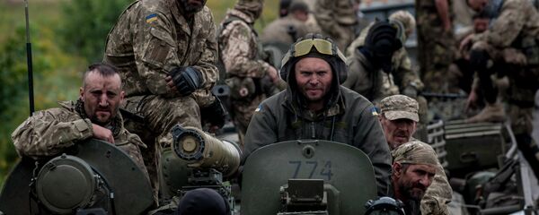 Militares ucranianos em Donbass - Sputnik Brasil