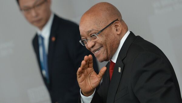 Jacob Zuma, presidente da África do Sul - Sputnik Brasil