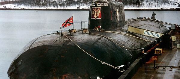 Submarino Kursk fica na base militar em Vidyayevo (foto de arquivo) - Sputnik Brasil