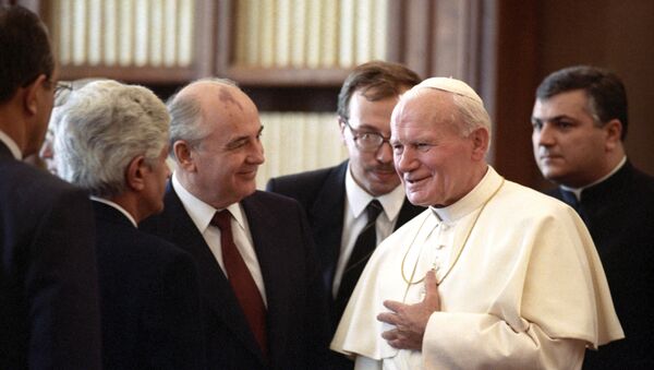 Papa Giovanni Paolo II in una foto di repertorio - Sputnik Brasil