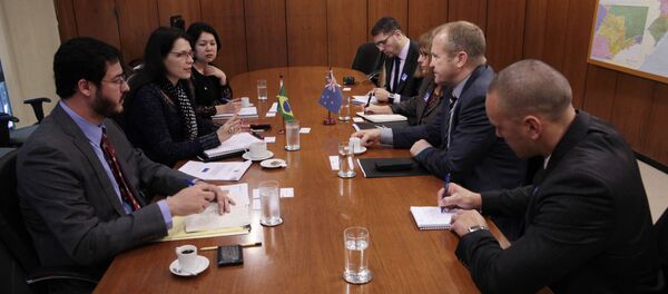 Reunião entre autoridades do Brasil e da Nova Zelândia, em Brasília - Sputnik Brasil