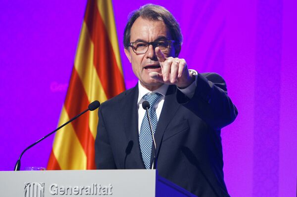 Artur Mas, presidente do governo da comunidade autônoma de Catalunha - Sputnik Brasil