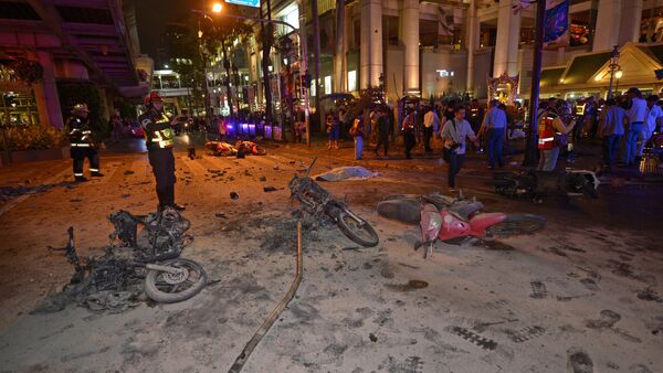 Explosão perto do Santuário Erawan, em Bangkok - Sputnik Brasil