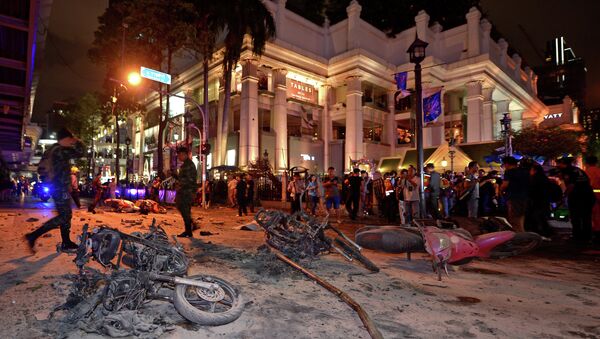 Explosão de bomba em Bangkok - Sputnik Brasil