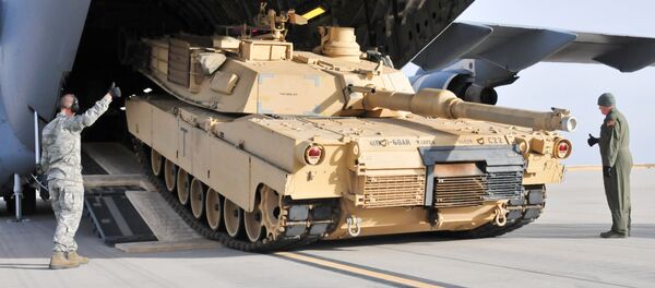 Tanque norte-americano M1A2 Abrams - Sputnik Brasil