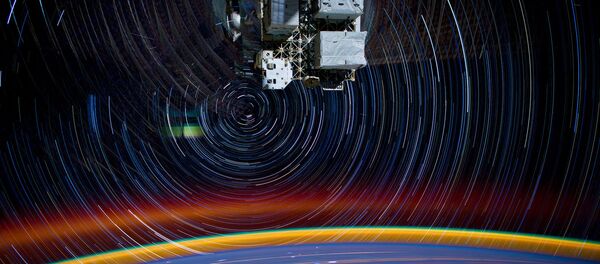 A Terra vista da Estação Espacial Internacional A Terra vista da Estação Espacial Internacional - Sputnik Brasil