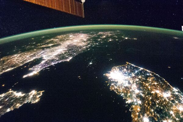 A Terra vista da Estação Espacial Internacional - Sputnik Brasil