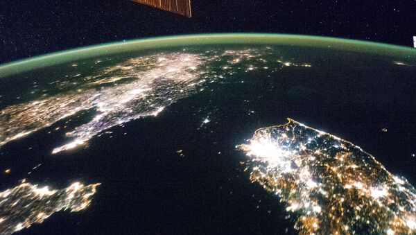 A Terra vista da Estação Espacial Internacional (imagem referencial) - Sputnik Brasil