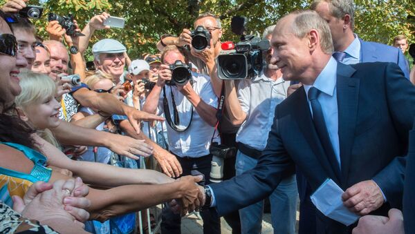 Visita de trabalho de Vladimir Putin à Crimeia - Sputnik Brasil