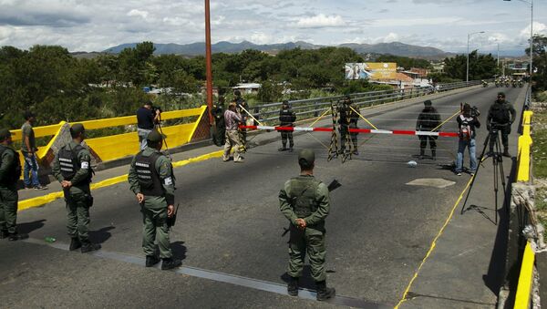 Guarda Nacional da Venezuela vigiando a fronteira - Sputnik Brasil