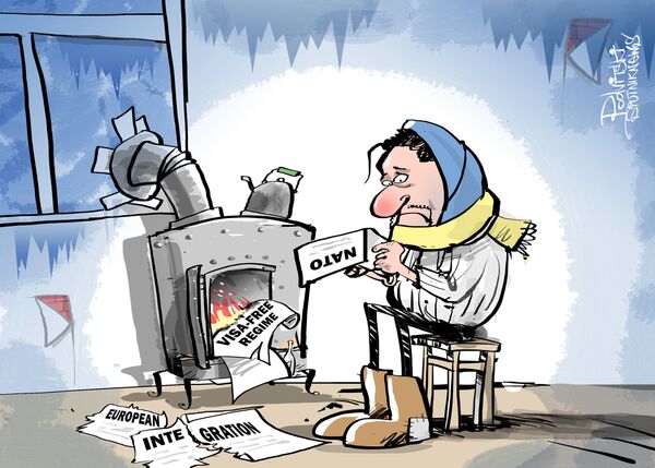 A Ucrânia aquece-se com promessas não cumpridas - Sputnik Brasil