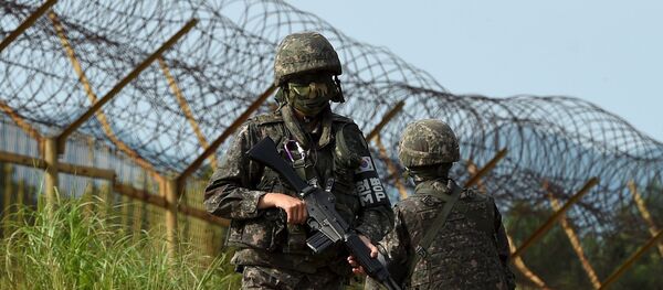 Zona desmilitarizada que divide a Coreia do Sul e Coreia do Norte Zona desmilitarizada que divide a Coreia do Sul e Coreia do Norte - Sputnik Brasil