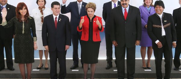 Foto oficial dos participantes Cúpula do Mercosul - Sputnik Brasil