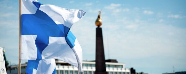 Bandeira da Finlândia - Sputnik Brasil