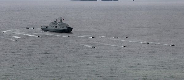 Os exercícios sino-russos Cooperação Naval 2015 em Vladivostok Os exercícios sino-russos Cooperação Naval 2015 em Vladivostok - Sputnik Brasil