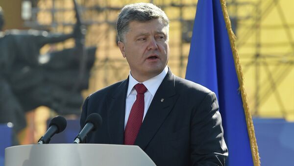 Presidente da Ucrânia Pyotr Poroshenko em Kiev - Sputnik Brasil