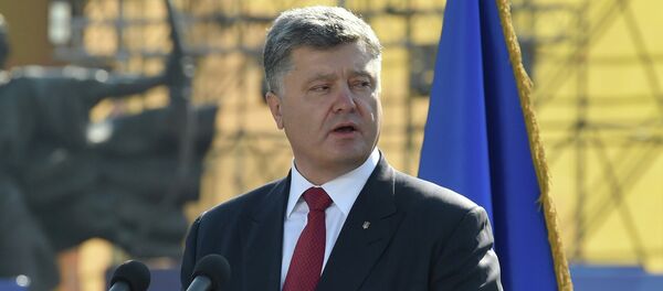 Presidente da Ucrânia Pyotr Poroshenko em Kiev - Sputnik Brasil