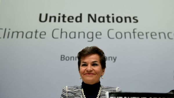Christiana Figueres, secretária executiva da convenção quadro das Nações Unidas. - Sputnik Brasil