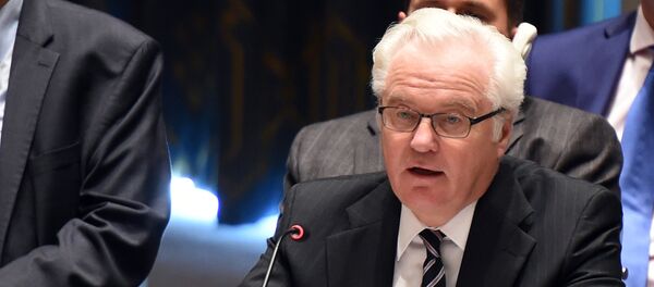 Representante permanente da Rússia na ONU Vitaly Churkin - Sputnik Brasil