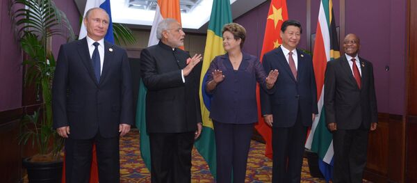 Líderes do grupo BRICS - Sputnik Brasil