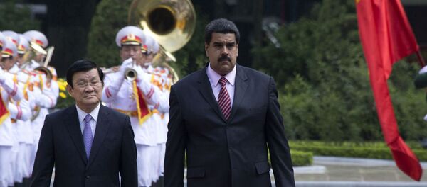 Truong Tan Sang e Nicolás Maduro, respectivamente presidentes do Vietnã e da Venezuela. - Sputnik Brasil