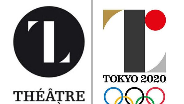 Logos do Teatro de Liêge e o descartado da Olimpíada de Tóquio. - Sputnik Brasil