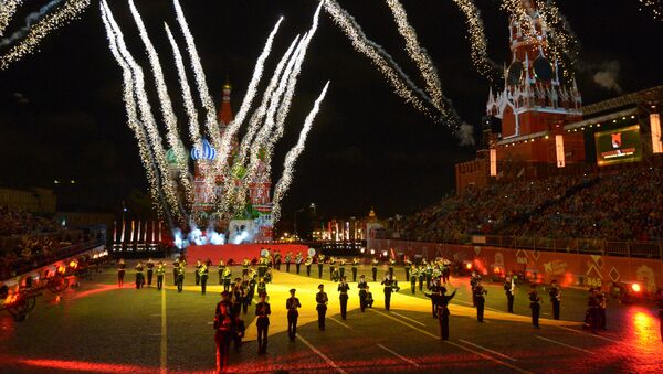 Inauguração do Oitavo Festival Internacional de Música Militar Spasskaya Bashnya na Praça Vermelha - Sputnik Brasil
