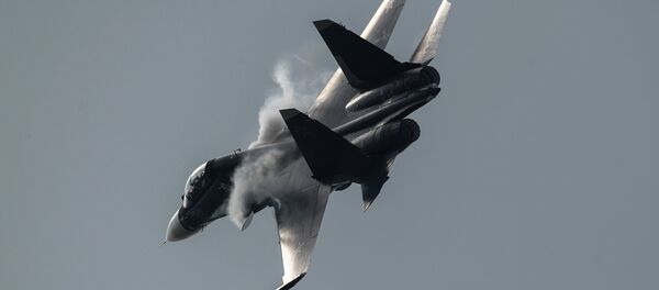 Su-30SM during MAKS-2015 - Sputnik Brasil