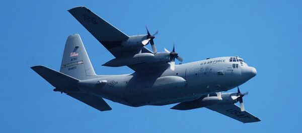 Avião de transporte da Força Aérea norte-americana C-130 Hercules - Sputnik Brasil