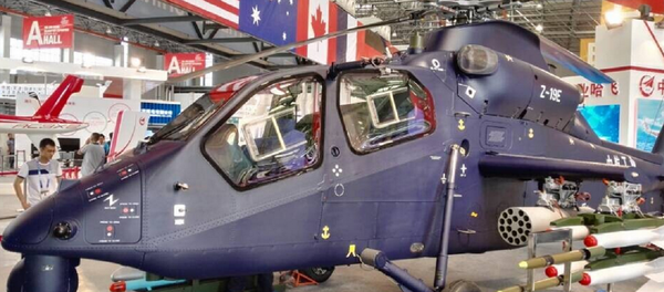 Helicóptero de combate chinês WZ-19E - Sputnik Brasil