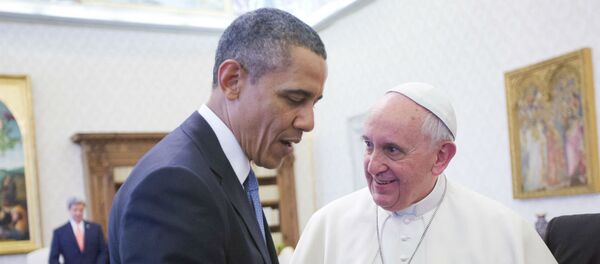 Barack Obama e Papa Francisco. - Sputnik Brasil