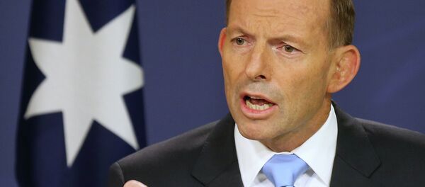 Primeiro-ministro australiano Tony Abbott, Sydney, Austrália, 6 de fevereiro de 2015 - Sputnik Brasil
