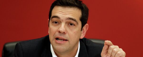 Alexis Tsipras, chefe do partido grego de esquerda Syriza - Sputnik Brasil