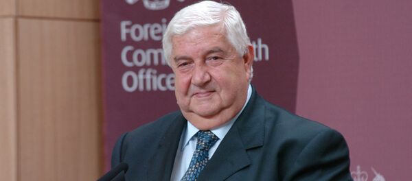 Ministro das Relações Exteriores da Rússia, Walid Muallem - Sputnik Brasil