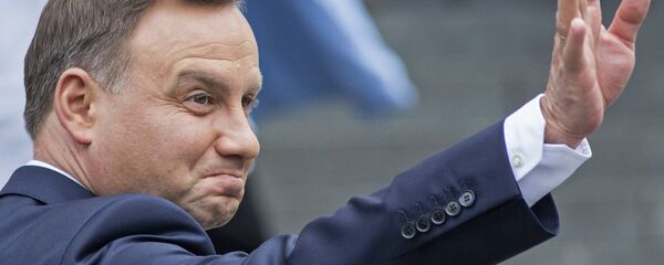 O presidente da Polônia, Andrzej Duda, em Londres em 15 de setembro - Sputnik Brasil
