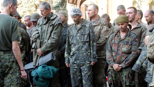 Prisioneiros do exército da Ucrânia - Sputnik Brasil