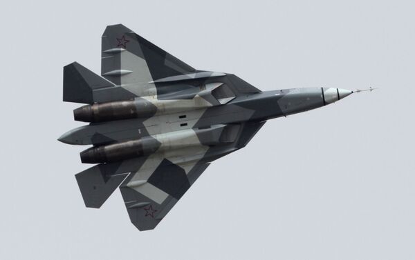 Sukhoi PAK FA, conhecido também como T-50 - Sputnik Brasil