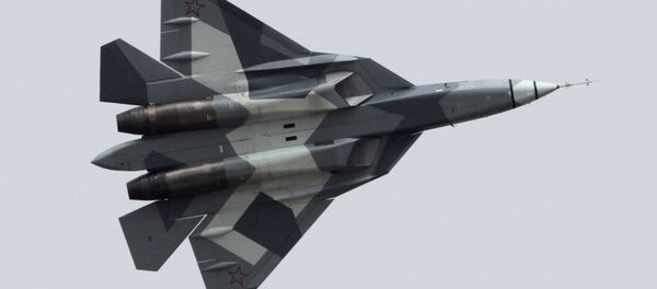 Sukhoi PAK FA, conhecido também como T-50 - Sputnik Brasil