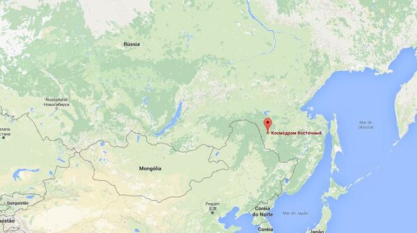 Cosmódromo Vostochny no mapa da Rússia - Sputnik Brasil