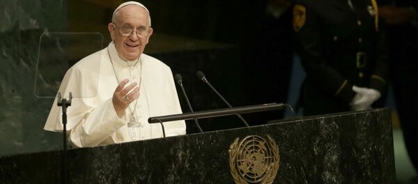 Papa Francisco discursa na ONU. - Sputnik Brasil