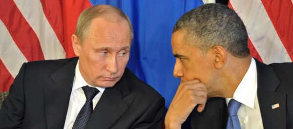 Presidente da Rússia, Vladimir Putin, e presidente dos EUA, Barack Obama - Sputnik Brasil